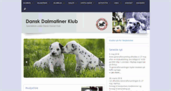 Desktop Screenshot of dalmatinerklubben.dk