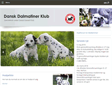 Tablet Screenshot of dalmatinerklubben.dk